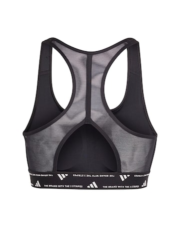 adidas Medium Support 3 Stripes Sports Bra