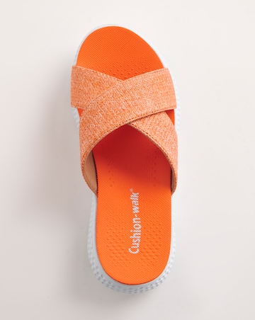 Cushion Walk Crossover Mule Sandal E Fit