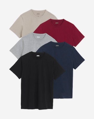 5 Pack Multi Crew Neck T-Shirts
