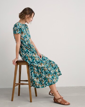 Seasalt Cornwall Rainette Dress Spring Geraniums Pine Shoots