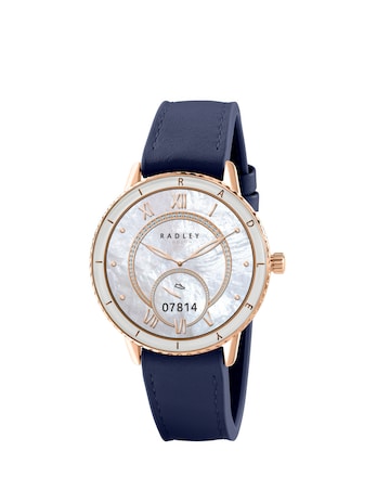 Radley Series 57 AMOLED Leather Silicone Strap Smart Watch - Ink