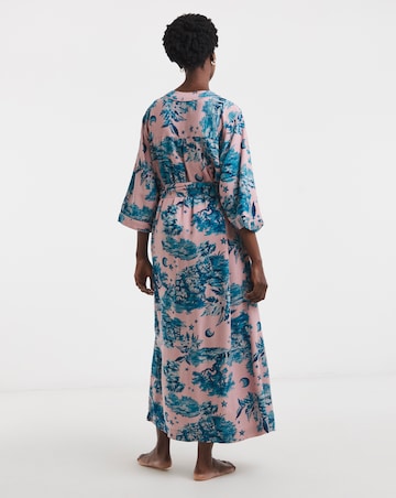 Figleaves Printed Viscose Maxi Dressing Gown