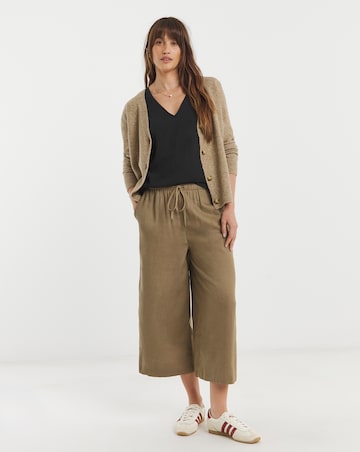V Neck Woven Vest