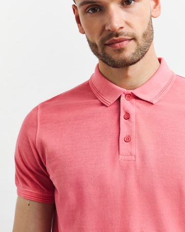 Garment Dyed Pique Polo Long