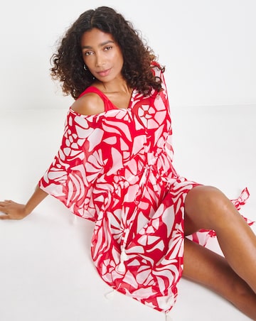 Magisculpt Shell Print Kaftan