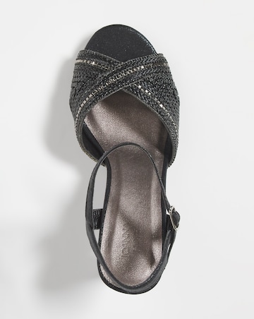 Joanna Hope Peep Toe Occasion Sandal - Wide Fit (E)