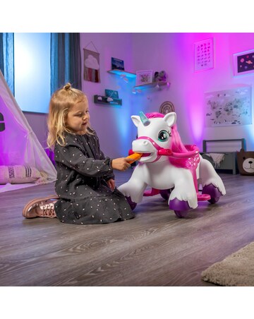 Xootz Magical Unicorn Electric Ride-On - White