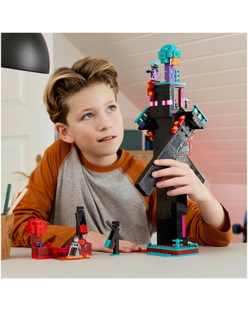 LEGO Minecraft The Enderman Tower Building Toy for Kids, Gamer Gift 21279