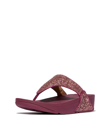 Fit Flop Lulu Glitter Toe-Post Sandals Standard Fit