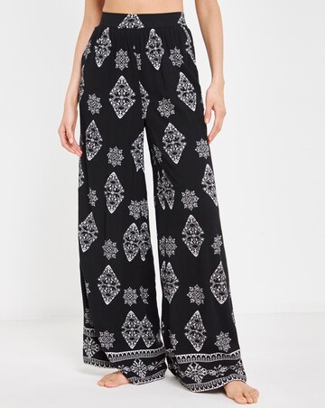 Joe Browns Print Beach Trousers Black Multi