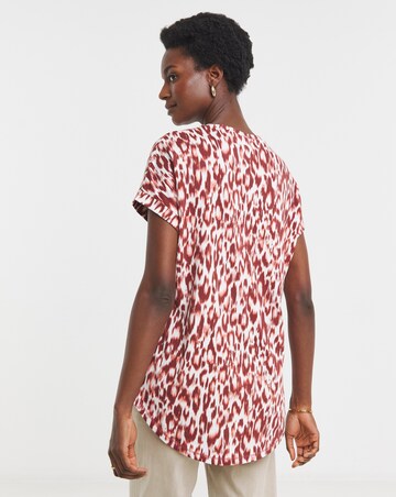 Pure Cotton 2 Pack Short Sleeve Curved Hem Longline top