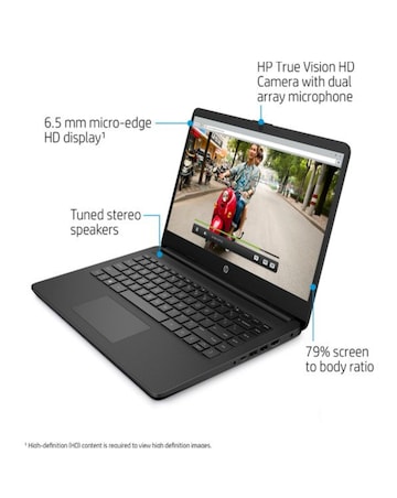 HP 14s-dq0518sa 14in Intel Celeron 4GB 128GB Windows 11s Laptop