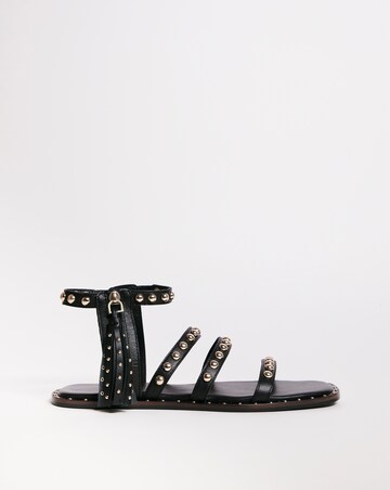 Leather Tassle Detail Sandal EEE Fit