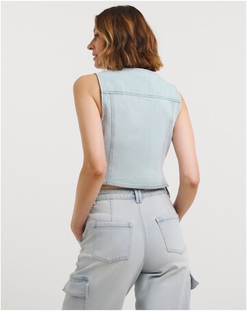 Light Blue Denim Waistcoat
