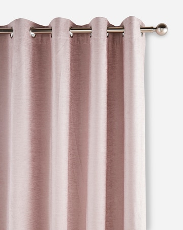 Savoy Blackout Chenille Eyelet Curtain