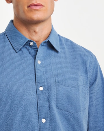 Long Sleeve Textured Shirt