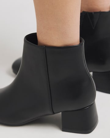 Kit Low Block Heel Ankle Boots Wide E Fit