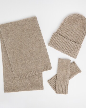 Anthology Wool Mix Scarf, Hat & Handwarmer Gift Set Box