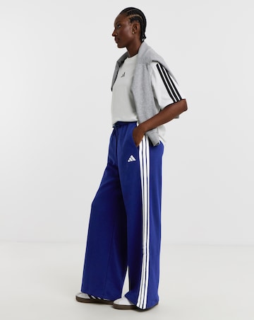 adidas 3 Stripe Wide Leg Joggers