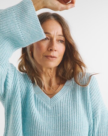 Blue V Neck Tunic