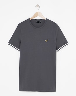Voi Contrast Sleeve Cuff T-Shirt Long Length