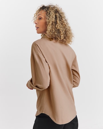 Brushed Cotton Popover Shirt