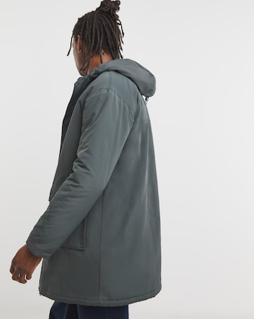 Charcoal Nylon Parka