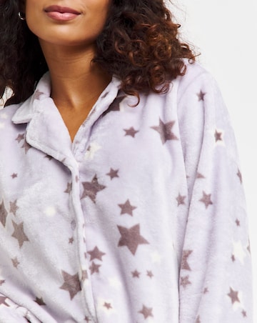 Pretty Secrets Fleece Button Through Pyjama Set
