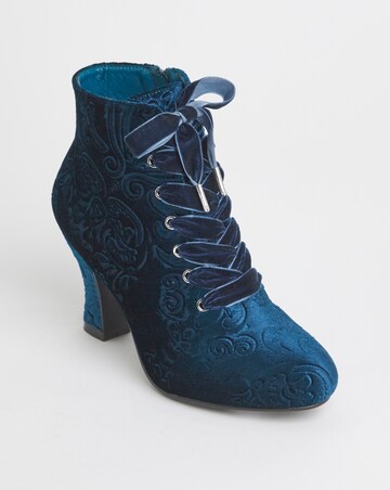 Joe Browns Velvet Lace Up Bootie EEE Fit