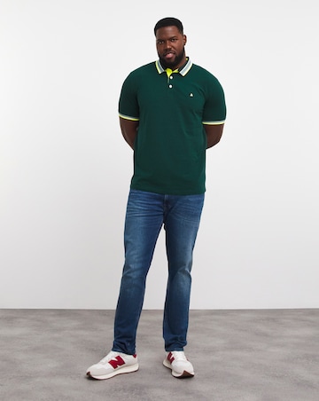 Jack & Jones Premium Paulos Tipped Polo - Teal