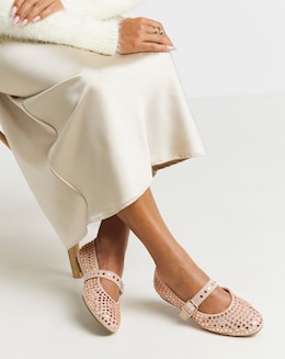 Addison Diamante Mary Jane Shoes - Extra Wide Fit (EEE)