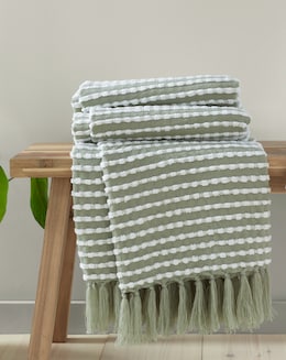 Catherine Lansfield Stab Stitch Throw