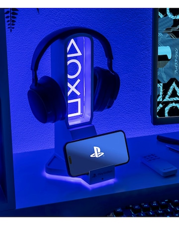 Playstation Desk Headphone Stand With Light