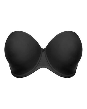 Elomi Smooth Strapless Moulded Cup Wired Bra Black