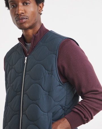 Onion Quilt Zip Through Gilet