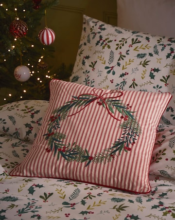 Christmas Wreath Cushion