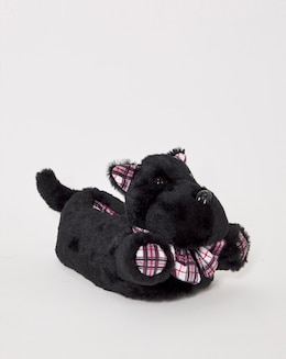Scotty Dog Novelty Slippers - Wide Fit (E)