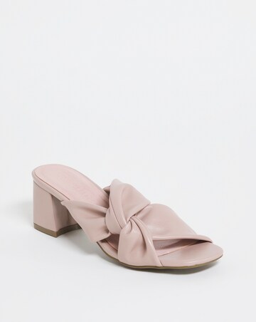 Joanna Hope Block Heel Twist Mule - Wide Fit (E)