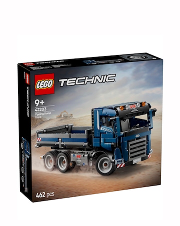 LEGO Technic Tipping Dump Truck Toy Set for Kids Construction Vehicle 42203