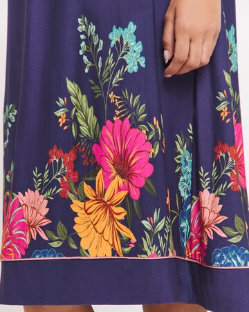 Pretty Secrets Viscose Floral Border Nightie