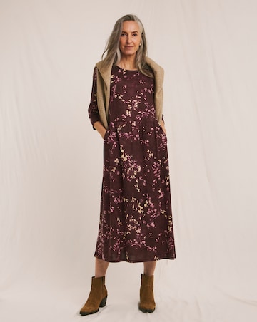 Julipa Cosy Touch Drop Waist Jersey Midi Dress