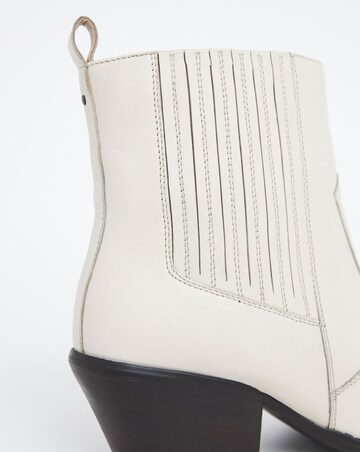 Katya Leather Pointed Chelsea Western Ankle Boots - Extra Wide Fit (EEE)