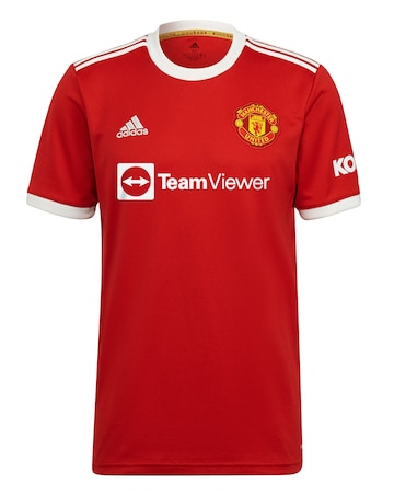 adidas Manchester United FC 2021/22 Men's Home Short Sleeve Replica Shirt
