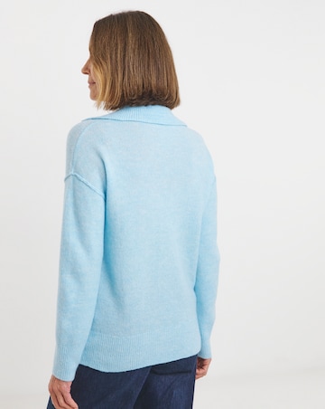 Light Blue Collar Jumper