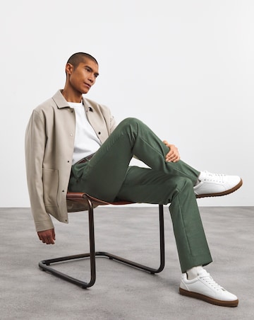 Linen Look Regular Fit Suit Trouser