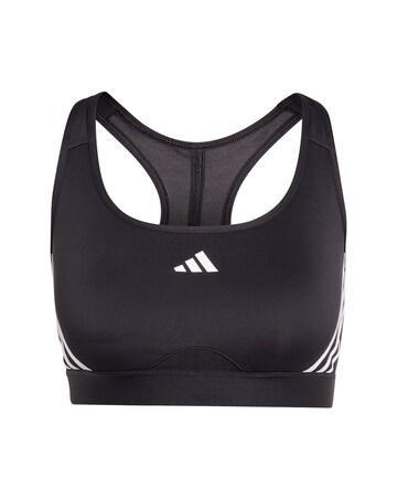 adidas Medium Support 3 Stripes Sports Bra