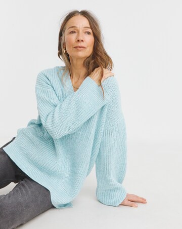 Blue V Neck Tunic