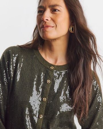 Joanan Hope Sequin Knit Cardigan