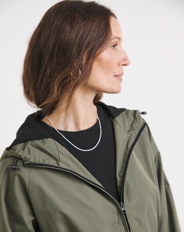 Khaki Short Lightweight Raincoat