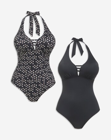Value 2 Pack Halterneck Swimsuits